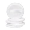 FRCOLOR Makeup Sponge Makeup Puff Puff 5Pcs Cotton Cosmetic Makeup Puffs with Ribbon Face Puffs Pads for Women Makeup (White) Triangle Puff Bath Sponge view 1