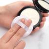 FRCOLOR Makeup Sponge Makeup Puff Puff 5Pcs Cotton Cosmetic Makeup Puffs with Ribbon Face Puffs Pads for Women Makeup (White) Triangle Puff Bath Sponge view 2
