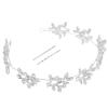 minkissy 1set Rhinestone Headband for Brides Elegant Wedding Hair Accessories for Parties and Special Occasions Delicate and Easy to Wear view 1