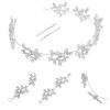 minkissy 1set Rhinestone Headband for Brides Elegant Wedding Hair Accessories for Parties and Special Occasions Delicate and Easy to Wear view 3