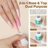 AZUREBEAUTY Dip Powder Liquid Set Base & Top Coat with Activator Matte Top Coat Comprehensive Professional Dipping Powder Essential Set for Dip Nail Art 15 ml 0.5 Oz Fast Dry No Nail Lamp Needed view 2