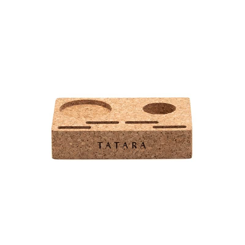 Natural cork stand, 100% Portuguese cork, eco-friendly, store your shaving gear