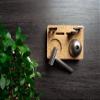 Natural cork stand, 100% Portuguese cork, eco-friendly, store your shaving gear view 3