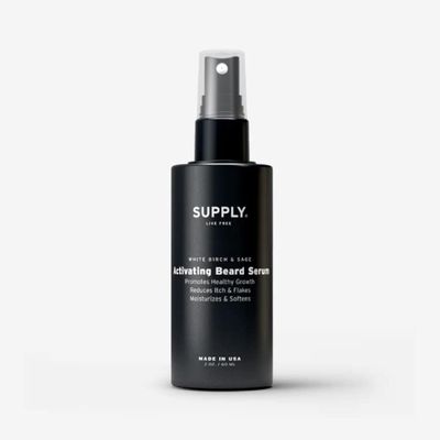 Supply Activating Beard Serum Plant-Based Ingredients with Biotin & Red Clover Extract to Promote Beard Growth, Revive Follicles & Support a Fuller, Thicker Beard 2.0oz