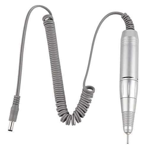 Nail Drill Handle, Electric Nail Drill Machine Replacement Handle, 035000RPM Adjustable Rotating Speed, Electric Nail Grinder Polisher Kit, Manicure Pedicure Shape Tools for Home Salon
