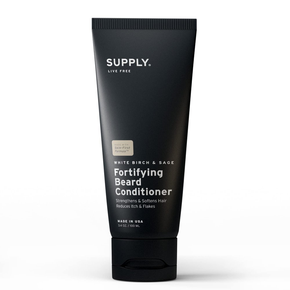 Supply Fortifying Beard Conditioner Fast-Absorbing, Plant-Based Formula to Soften, Strengthen & Nourish Beard and Skin Supports a Healthier, Softer Beard 3.4oz