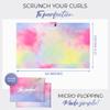 THE PERFECT HAIRCARE Curly Hair Girls Microfiber Plopping Towel Set - Anti-frizz Silky Smooth Hair Drying Wrap for Women - Super Absorbent Large Hair Towel + 2 Scrunching Towels to Micro Plop view 3