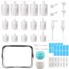 29 PCS Travel Size Refillable Empty Squeeze Pouch TSA Approved Travel Pouches for Toiletries Liquid Travel Containers Leak Proof Portable Travel Fluid Makeup Packing Bag for Cosmetics 30/50/100ml view 1