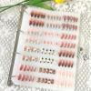 GUXACU Large Press On Nail Organizer 10 PCS Clear Empty Press On Nail Storage Press On Nail Packaging for Fake Nail Storage Nail Display Nail Salon Press On Nail Supplies Organizer with Nail Tape view 1