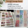 GUXACU Large Press On Nail Organizer 10 PCS Clear Empty Press On Nail Storage Press On Nail Packaging for Fake Nail Storage Nail Display Nail Salon Press On Nail Supplies Organizer with Nail Tape view 4