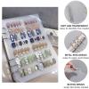 GUXACU Press On Nail Organizer 10 PCS Clear Empty Press On Nail Storage Press On Nail Packaging for Fake Nail Storage Nail Display Book Nail Salon Press On Nail Supplies Organizer with Nail Tape view 3
