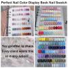 GUXACU Press On Nail Organizer 10 PCS Clear Empty Press On Nail Storage Press On Nail Packaging for Fake Nail Storage Nail Display Book Nail Salon Press On Nail Supplies Organizer with Nail Tape view 4