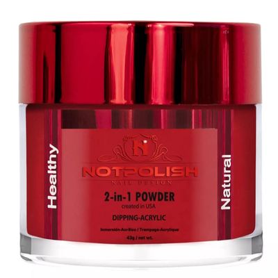 NotPolish - Nail Acrylic/Dip Powder | M Collection | M76 RED CAP