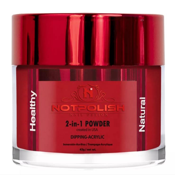 NotPolish - Nail Acrylic/Dip Powder | M Collection | M76 RED CAP