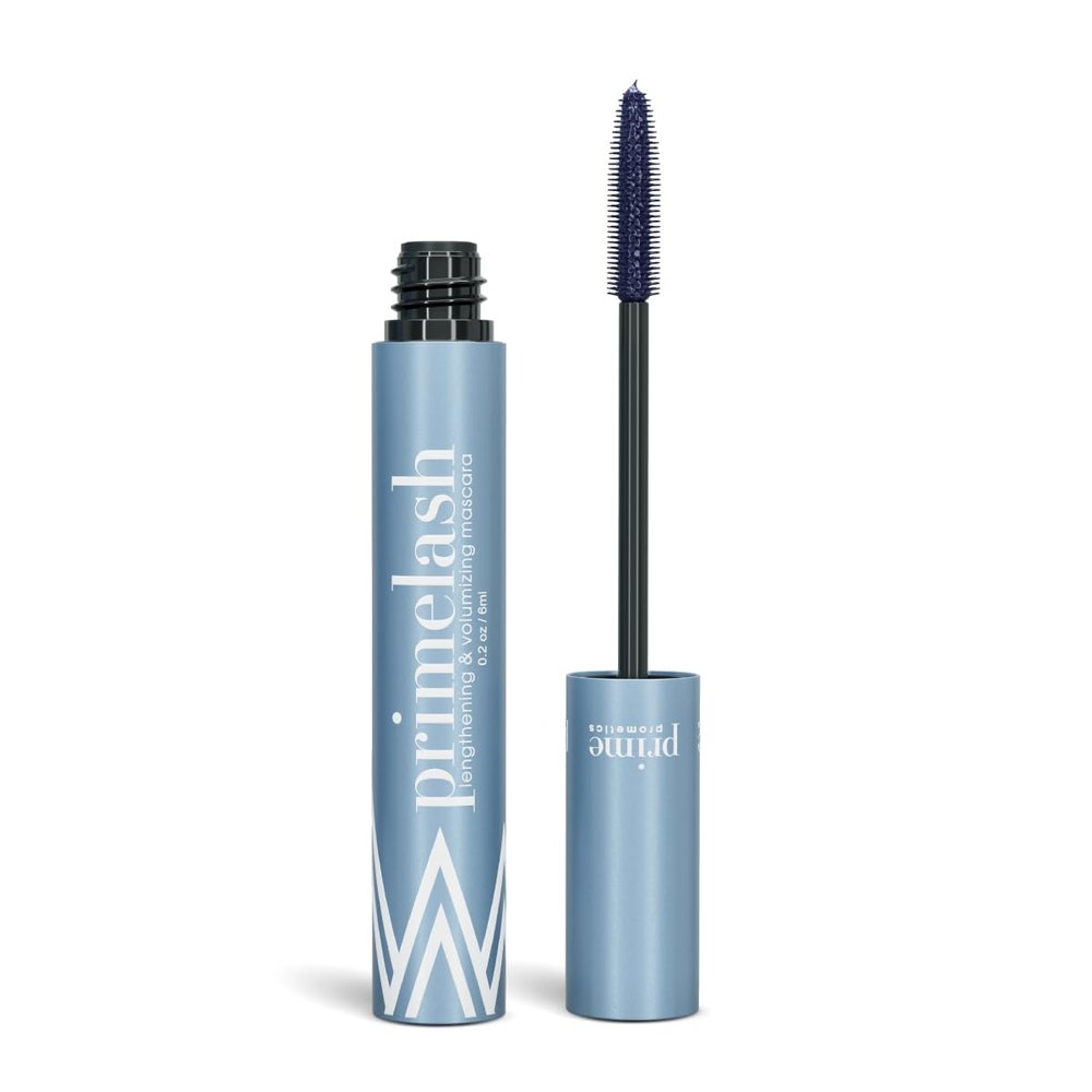 Prime Prometics PrimeLash Mascara for Older Women Volumizing, Incredible Length in 2 Coats Long-Stay, Zero Clumps, Hypoallergenic (Blue)