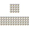 minkissy 100pcs Hair Removal Waxing Bowl Capacity Aluminum Foil Wax Melt Pot Scent view 1