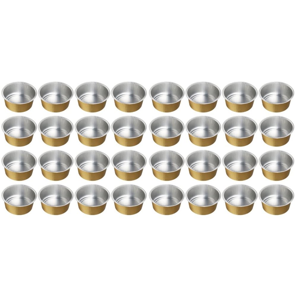 minkissy 50pcs Bean Melting Bowl Accessory Aluminum Foil Wax Bowls for Hair Removal Wax Heater Auxiliary