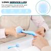 FRCOLOR 6pcs Nail Brush Ergonomic Handle for Manicure Dust Removal and Facial Cleansing Portable Nail Cleaning Tool for Home and Salon Use view 2