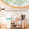 7.5 x 3.5 x 3.3in Makeup Organizer with Drawers, Transparent ABS Cosmetic Storage Box for Brushes Jewelry Perfume - Desktop Organizer for Bedroom Bathroom School (White) view 2