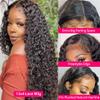 30 Inch Lace Front Wig Human Hair for Black Women 180% Density HD Transparent 13x4 Deep Wave Lace Front Wigs Human Hair Pre Plucked Wet and Wavy Brazilian Curly Glueless Lace Frontal Wigs (30Inch view 2