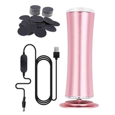 Electric Foot Callus Remover Pedicure Kit Cracked Heels Foot Scrubber for Removal Foot, Pink