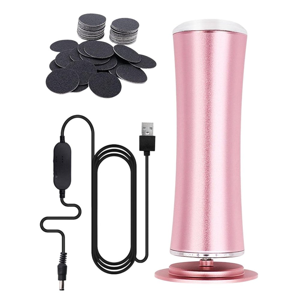 Electric Foot Callus Remover Pedicure Kit Cracked Heels Foot Scrubber for Removal Foot, Pink