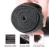 10A Brazilian Human Hair Water Wave Bundles with Closure (14 16 18 +12) Unprocessed Virgin Human Hair Extensions Wet and Wavy Hair 3 Bundles with 4x4 Lace Closure Deep Curly Wave Bundles Human Hair view 4