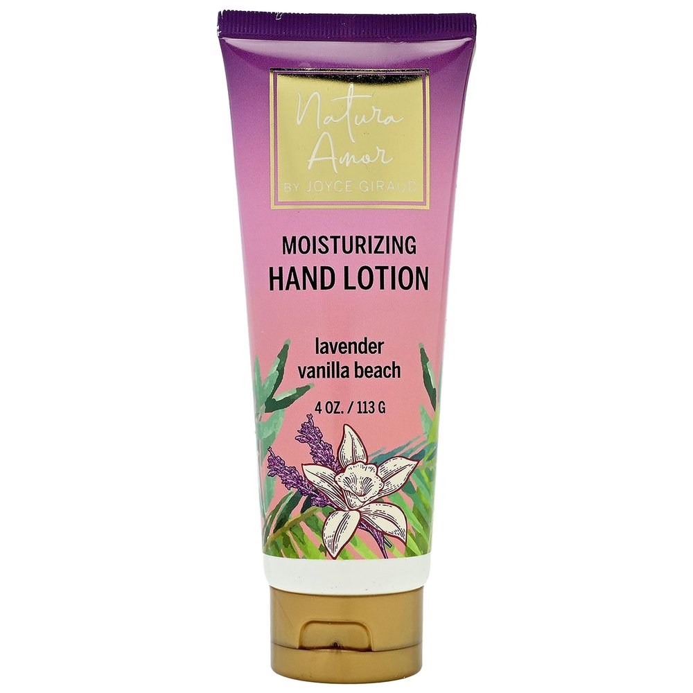 Miracle Elixir Collection Joyce Giraud Moisturizing Hand Lotion for Dry Hands, Lavender Vanilla Beach, Non-Greasy, 4 Oz