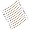 OSALADI 20pcs Elastic Ponytail Hooks for Styling Apricot Bungee Bands for Natural Hold for Ponytails Braids and Half-Knots view 1