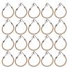 OSALADI 20pcs Elastic Ponytail Hooks for Styling Apricot Bungee Bands for Natural Hold for Ponytails Braids and Half-Knots view 2