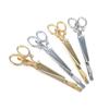 4 Pcs Scissors Shape Barrettes Bobby Pin Gold and Silver Hair Clips for Women Lady view 1