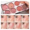 KYDA 8 Colors Face Blush Palette, Natural Matte Blush Palette, Smooth Blendable Powder, Multiuse Blusher Makeup with Contour and Highlighter view 3