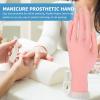 OSALADI Bendable Nail Practice Hand High-fidelity Pvc Mannequin Nail Art Training Tool Insertion view 4