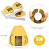 500PCS Nail Forms for Builder, AHIER Gold Horseshoe Nail Extension Forms for Acrylic Nails/UV Gel with Guide Stickers view 2