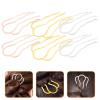 FRCOLOR 6pcs Hair Comb Hairpin Hair Bun Plug Holder Women Hair Accessories Side Hair Clip Hair Side Comb Hair Combs for Women Bun Hair Stick Retro Hair Sticks to Weave France Miss Metal view 4