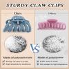 4 Pieces 3.5'' Large Octopus Claw Clips for Thick Long Hair, Big Hair Clips for Women, Strong Hold Hair Claw Clips, Matte Non-slip Jaw Hair Clips view 4