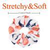 12PCS Halloween Hair ScrunchiesPumpkin Skull Ghosts Bat Star Moon Witch Hat Candy Candle Spider Web Hair Ties Elastics Scrunchy Gifts Ponytail Holder Accessories for Women Girls view 4