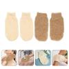 Beavorty 4pcs Exfoliating Bath Gloves Comfortable Rich Foaming Shower Mitts for Deep Cleansing Soft and Scrubbers for Men and Women view 4
