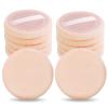 Sibba Loose Powder Puff 12 Pieces Round Velour Face Makeup Compact Body Container Setting Pressed Blending Foundation Cream Make Up Ribbon Strap Sponge Cushion Applicator (Skin Color) view 2