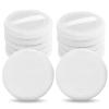 Sibba Loose Powder Puff 12 Pieces Round Velour Face Makeup Compact Body Container Setting Pressed Blending Foundation Cream Make Up Ribbon Strap Sponge Cushion Applicator (White) view 2