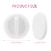 Sibba Loose Powder Puff 12 Pieces Round Velour Face Makeup Compact Body Container Setting Pressed Blending Foundation Cream Make Up Ribbon Strap Sponge Cushion Applicator (White) view 4