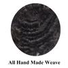 Afro Curly Toupee Hair Units for Black Men Brazilian Virgin Human Hair Pieces Full PU African American Afro Mens Toupee Hair System Man Weave Unit Black Men 8x10 1B# OFF BLACK-10mm wave view 4