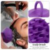 Beavorty Portable Scalp Exfoliator Brush Massage Tool for Scalp Care and Dandruff Removal Lightweight and Travel-Friendly Hair Scrubber for Men Women and Boys and Girls view 4