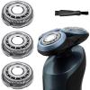 Suleto SH60/72 Replacement Shaver Heads Compatible with Philips Series 6000, SH60 Shaving Heads Compatible with Norelco S6880/81, S6810/82, S6850/85, 3-Pack with Cleaning Brush view 1