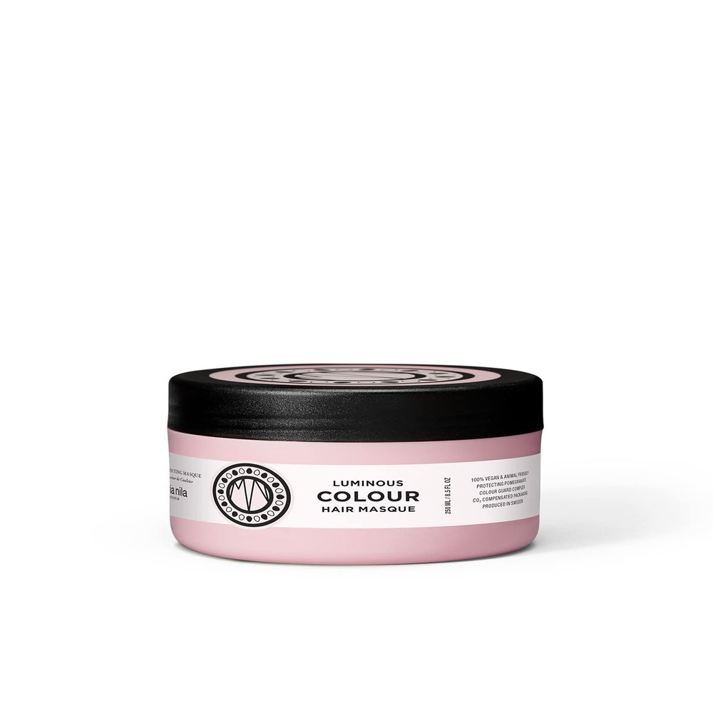 Maria Nila Luminous Colour, Hair Mask, 8.5 Fl Oz, Reduces Colour Loss from Washing, Pomegranate Counteracts Dehydration, 100% Vegan & Sulfate/Paraben free
