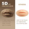 CHUSE 2pcs 5D Soft Silicone Realistic Lips Practice Module For Semi Permanent Make Up - Silicone Microblading Practice Fake Skin Lips - Lips Tattoo (Deep Skin) view 3