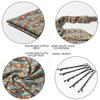 6 Pack Boho African Hair Scarf Headband for women - Elastic Bandanas Scarves Headwrap Triangle Kerchief Large Non Slip Hair Accessories for Teen Girls view 2