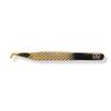 Titanium Gold Diamond Grip Tweezers 4.33" Doe Foot | 0.55 oz view 1