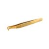 Titanium Gold Diamond Grip Tweezers 4.33" Doe Foot | 0.55 oz view 3