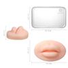 CHUSE 2pcs 5D Soft Silicone Realistic Lips Practice Module For Semi Permanent Make Up - Silicone Microblading Practice Fake Skin Lips - Lips Tattoo (Light Skin) view 2